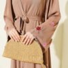 Embroidered Sleeve Abaya - Imagen 4