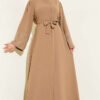 Abaya with Pearl Embellished Sleeves