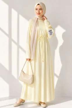 Alternative Ansicht von Arm Patch Belted Loisha Dress Yellow