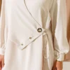 Eyelet Detail Drawstring Two-Piece Set Beige – Bild 4