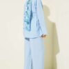 Fabric Gold Buckle Two-Piece Set Baby Blue - Image 3