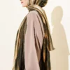 Kumul Degrade Pattern Modal Crinkle Shawl Beige - Imagen 3