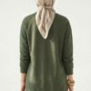 Ribbon Print Tunic Khaki - Afbeelding 3