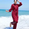 Leopard Trim Modest Swimwear – Image 3