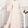 Leyli Modest Abaya Set Cream