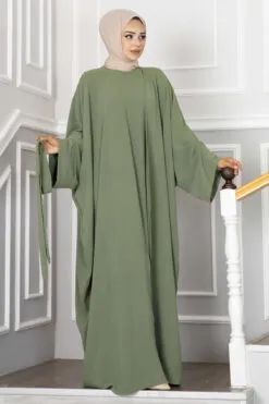 Leyli Modest Abaya Set Mint