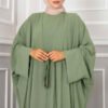 Leyli Modest Abaya Set Mint - Image 2