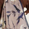 Lily Pattern Soft Shawl Navy Blue - Imagen 4