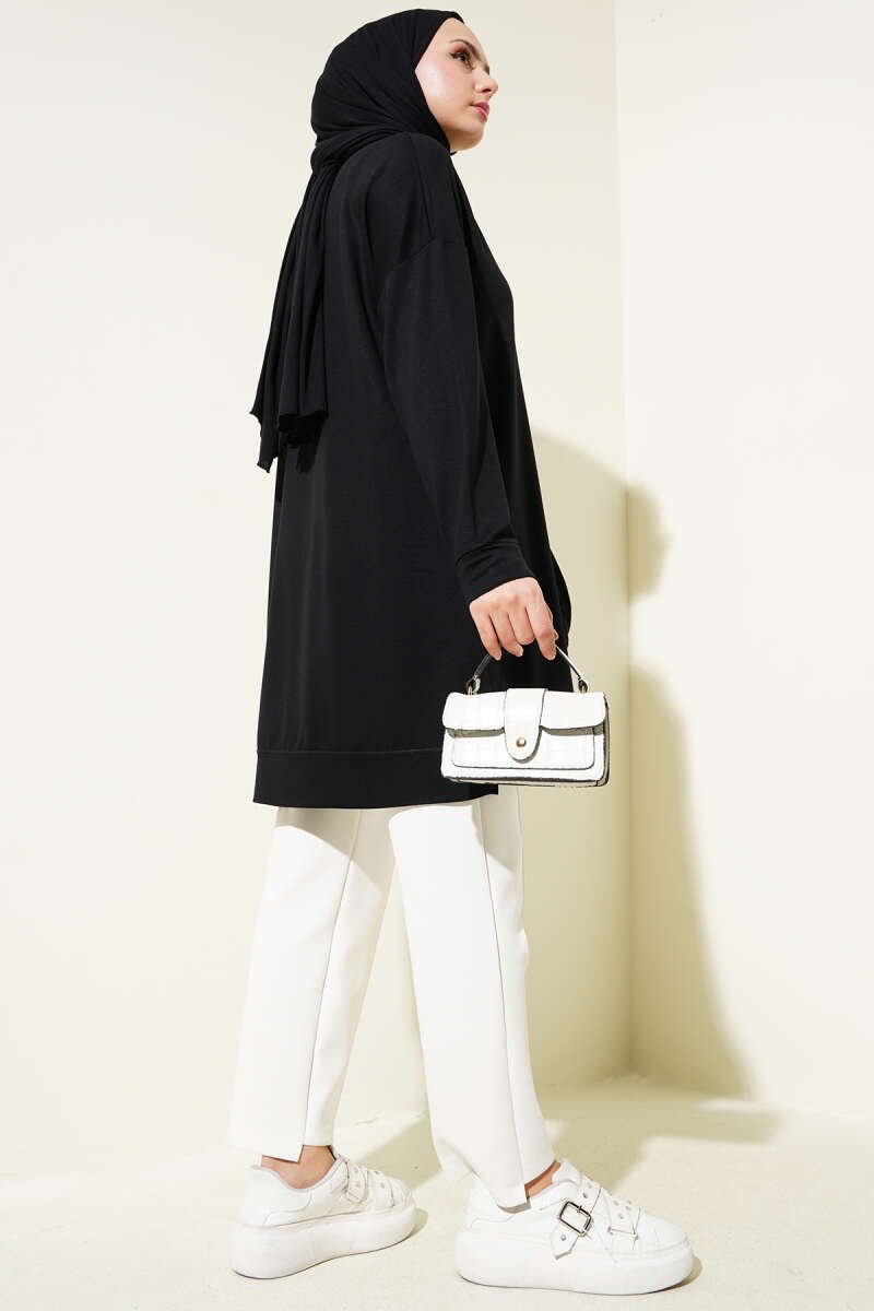Basic Tunic Black - الصورة 3