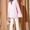 Low Shoulder Basic Tunic Pink - immagine 3