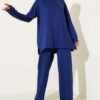Loyşa Mini Embellished Two-Piece Set Navy Blue