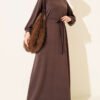 Loyşa Oversized Dress Brown