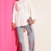 Side-Slit Belted Tunic Ecru - Imagen 2