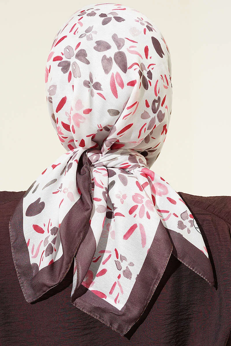 Lumea Patterned Soft Scarf Brown - immagine 3