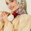 Lumea Patterned Soft Scarf Lilac - Imagen 2