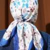 Lumea Patterned Soft Scarf Blue - Image 3