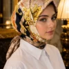 Luxury Chain Detail Scarf Series Mink