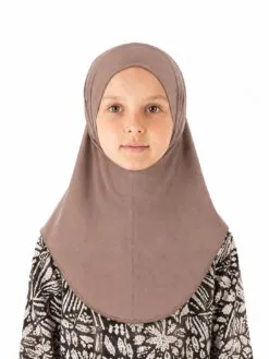 Wholesale Kids Hijab — child-size instant jersey hijab pull-on style