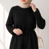 Loysha Two-Piece Set with Belted Tie Black - immagine 2