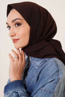 Medina Silk Scarf Brown