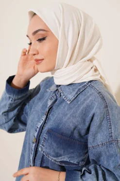 Medina Silk Scarf Ecru