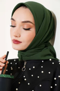 Medina Silk Scarf Khaki