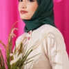 Medina Silk Scarf Green