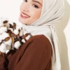 Medina Silk Scarf Cream - Afbeelding 2