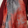 ⁦Marble Pattern Modern Scarf Red⁩ - الصورة ⁦4⁩
