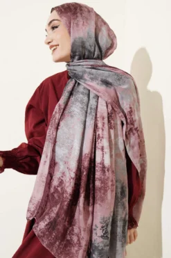 Alternative view of Marble Pattern Modern Scarf Powder Pink