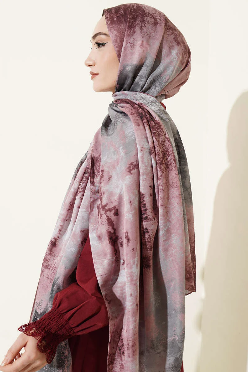 Marble Pattern Modern Scarf Powder Pink – Bild 3