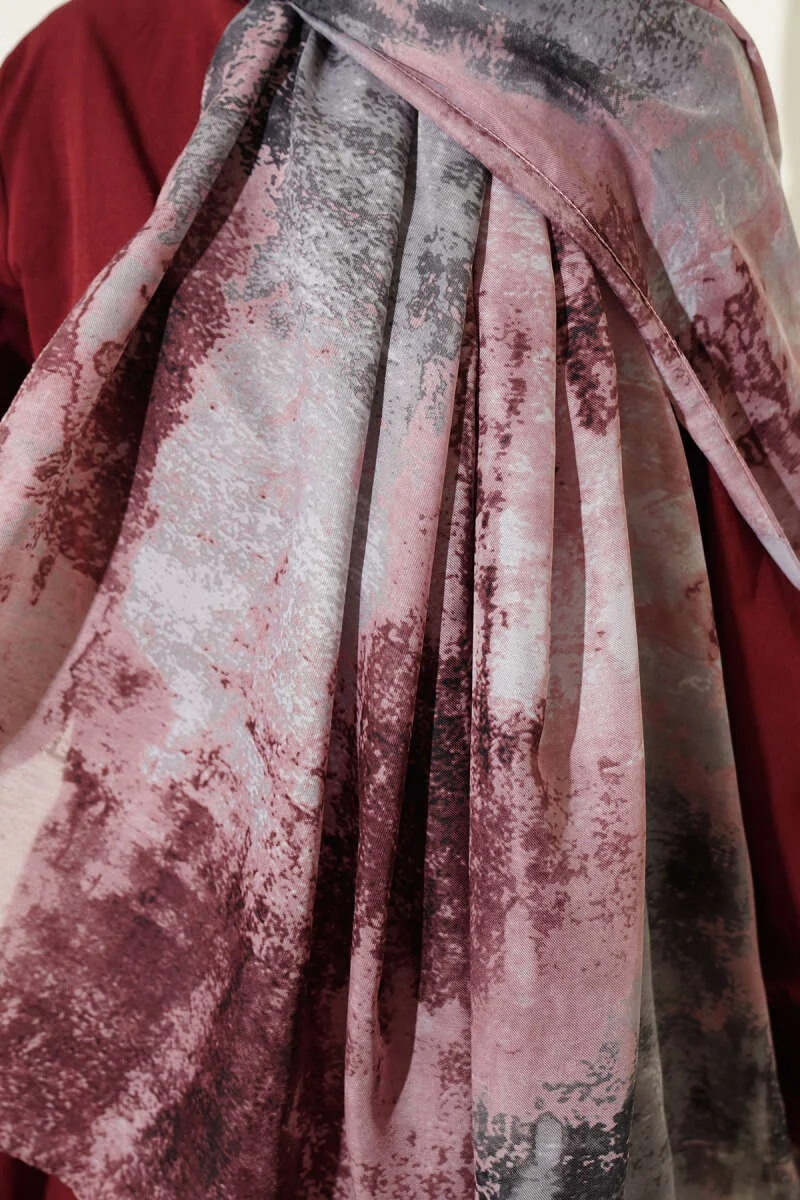 Marble Pattern Modern Scarf Powder Pink – Bild 4