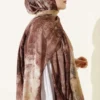Marble Pattern Modern Scarf Brown - Afbeelding 3