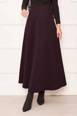 Alternatieve weergave van Mevlana Scuba Skirt Burgundy