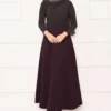 Mevlana Scuba Skirt Burgundy – Image 3