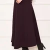 Mevlana Scuba Skirt Burgundy – Image 4