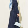 ⁦Mini Fringed Detailed Skirt Set Navy Blue⁩ - الصورة ⁦3⁩