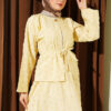 Mini Fringed Detailed Skirt Set Yellow - Afbeelding 2