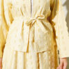 Mini Fringed Detailed Skirt Set Yellow - Afbeelding 4
