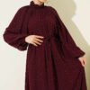 Mini Beaded Chiffon Evening Dress Plum - Imagen 2