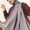 MK Pattern Liva Modal Scarf Burgundy