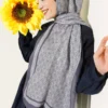 MK Pattern Liva Modal Scarf Grey – Bild 2