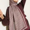 MK Pattern Liva Modal Scarf Brown - Imagen 5