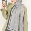 MK Pattern Liva Modal Scarf Emerald