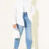 Mom Fit Denim Pants Mid Blue – Image 2
