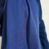Monogram Pattern Cotton Ayrobin Shawl Indigo - Afbeelding 4