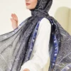Motif Patterned Soft Shawl - Afbeelding 2