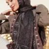 Motif Patterned Soft Shawl Mink - immagine 2