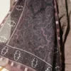 Motif Patterned Soft Shawl Mink - immagine 4