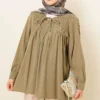 Gathered Front Modal Tunic